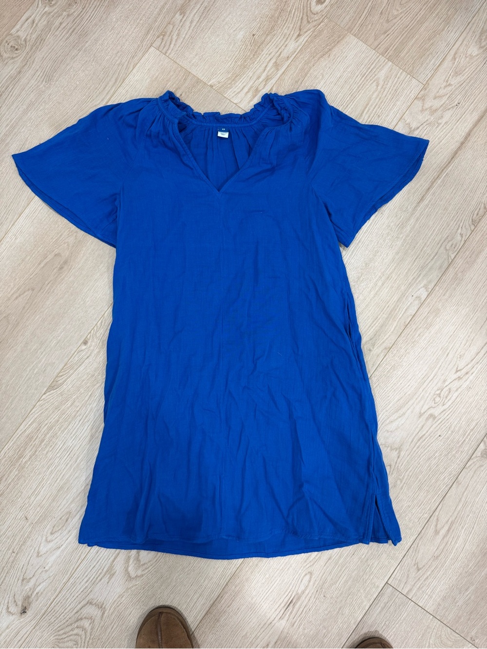 Old Navy Royal Blue V-Neck Mini Dress